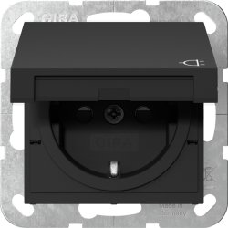 Gira SCHUKO stikkontakt med klapdksel