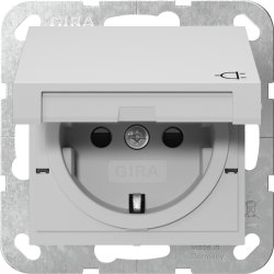 Gira SCHUKO stikkontakt med klapdksel
