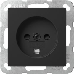 Gira stikkontakt med dansk jord