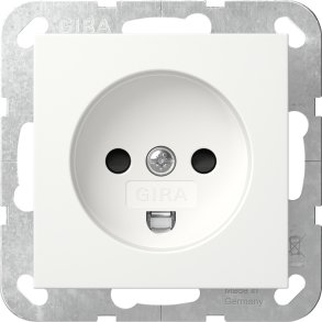 Gira stikkontakt med dansk jord