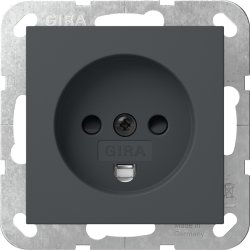 Gira stikkontakt med dansk jord