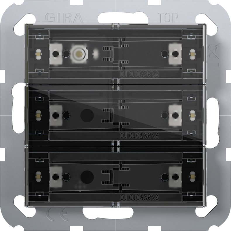 Gira Tastsensor 4 System 55 Komfort til KNX / 3-modul